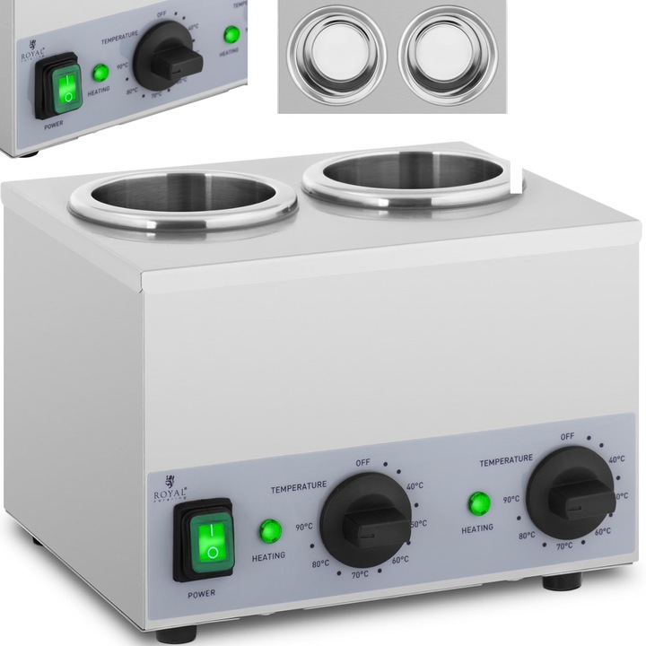 Csípős szósz melegítő 2x 1 literes palackkal 40-90C 400W