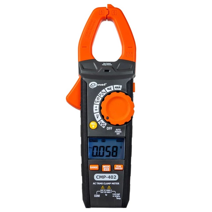 Clampmetru Sonel CMP-402, masurare AC/DC, iluminare, constructie rezistenta
