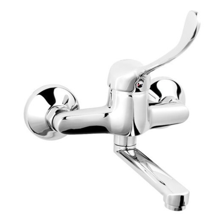 Baterie sanitara Vasto Medico, montare pe perete, crom, 150mm, cu regulator ceramic