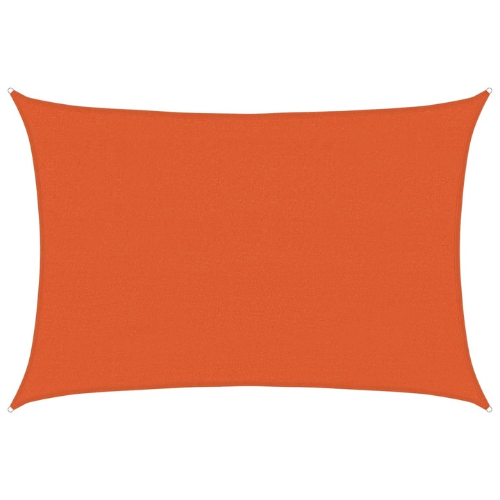 Copertina de soare, vidaXL, 160 g/m, portocaliu, 4x6 m