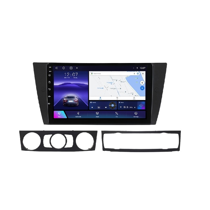 Navigatie Dedicata BMW Seria 3 E90 E91 E92 E93 (2004-2013) 2GB RAM, 32GB, Ecran QLED 9", CarPlay, Android Auto, Slot SIM 4G