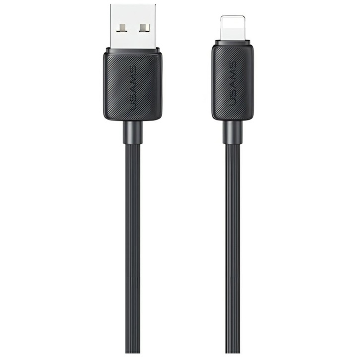 Cablu de date USAMS KY Series US-SJ689 2.4A USB-A la Lightning 1m negru