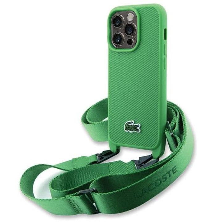 Husa telefon Lacoste, LCHCP14LSPVCN, pentru iPhone 14 Pro 6.1", verde, Crossbody
