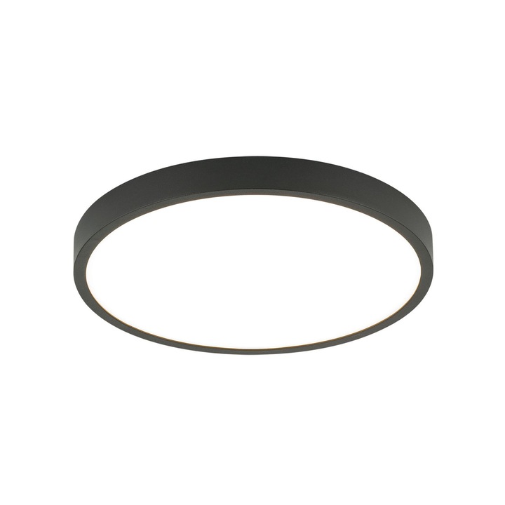 LED mennyezeti lámpa BULLY, Ø 24 cm, fekete LED24W/1980lm/3000K alumínium IP 20 ORION