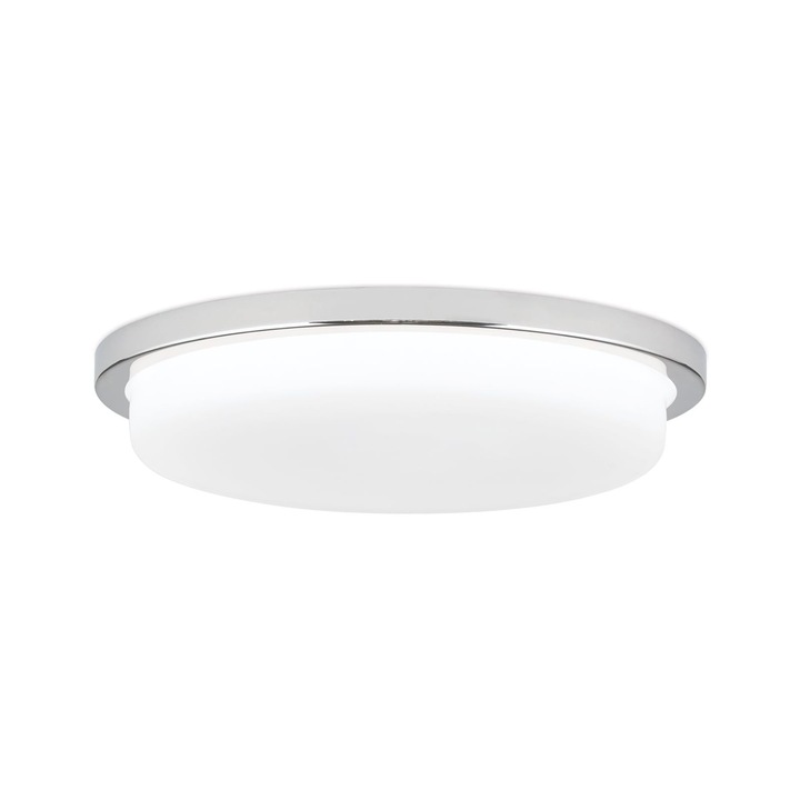 LEROX LED mennyezeti lámpa, krómozott acél, Ø 30cm LED29W/2100lm/3000K IP20 ORION