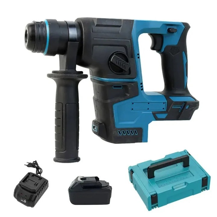 Ciocan perforator, 21V fara perii, 480W, 0-4800 BPM, cu 1 baterie