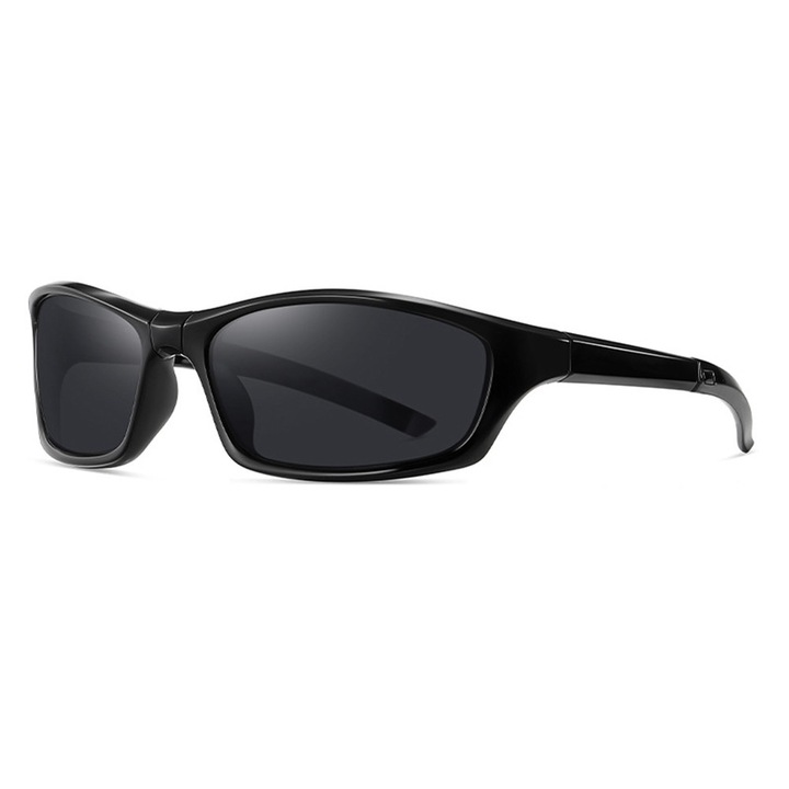 Ochelari sport Bike Glasses (24101) for Cycling and Sport Outdoor Activities, Polarized, Unisex Negru