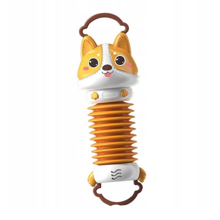 Acordeon jucarie interactiva pentru copii, Catelul Corgi, SALLMA®