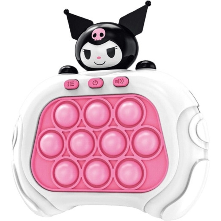 Pop It Game Consola, Electronic, antistres, cu sunete si lumini, Kuromi, SALLMA®