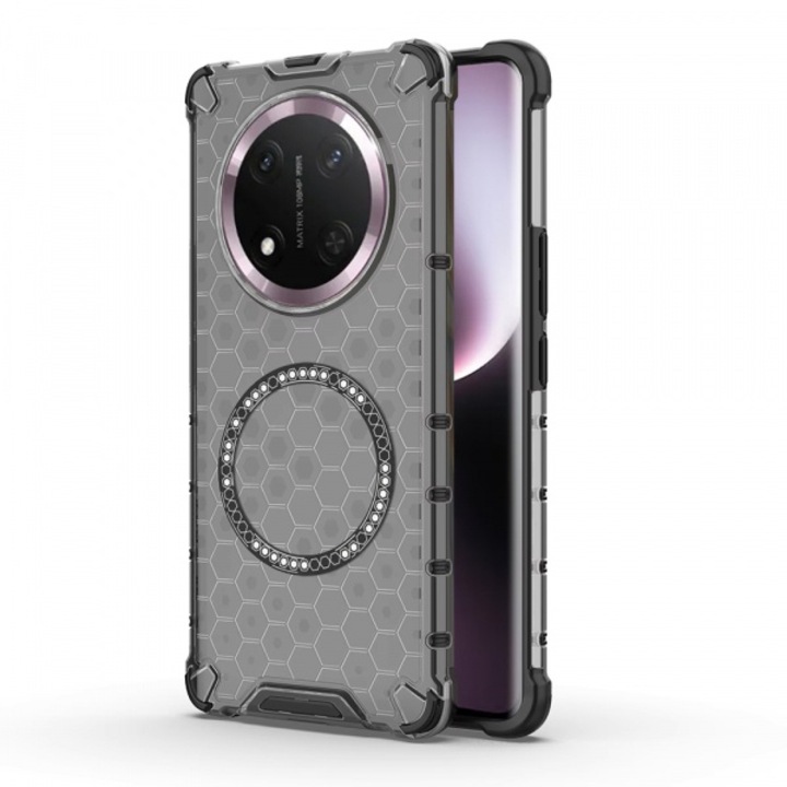 Кейс MagSafe за Honor X9c / Magic7 Lite, Techsuit, HoneyComb Shield, Черен