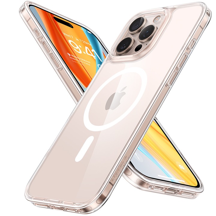 iPhone 16 Pro Max tok – Torras Diamond MagSafe sorozat – átlátszó