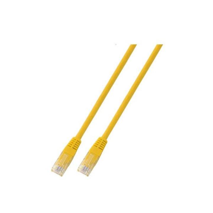 Cablu de conectare RJ45 U/UTP cat. 5e, SECURITYNET, 2,5 Gbit, 0,5m, galben