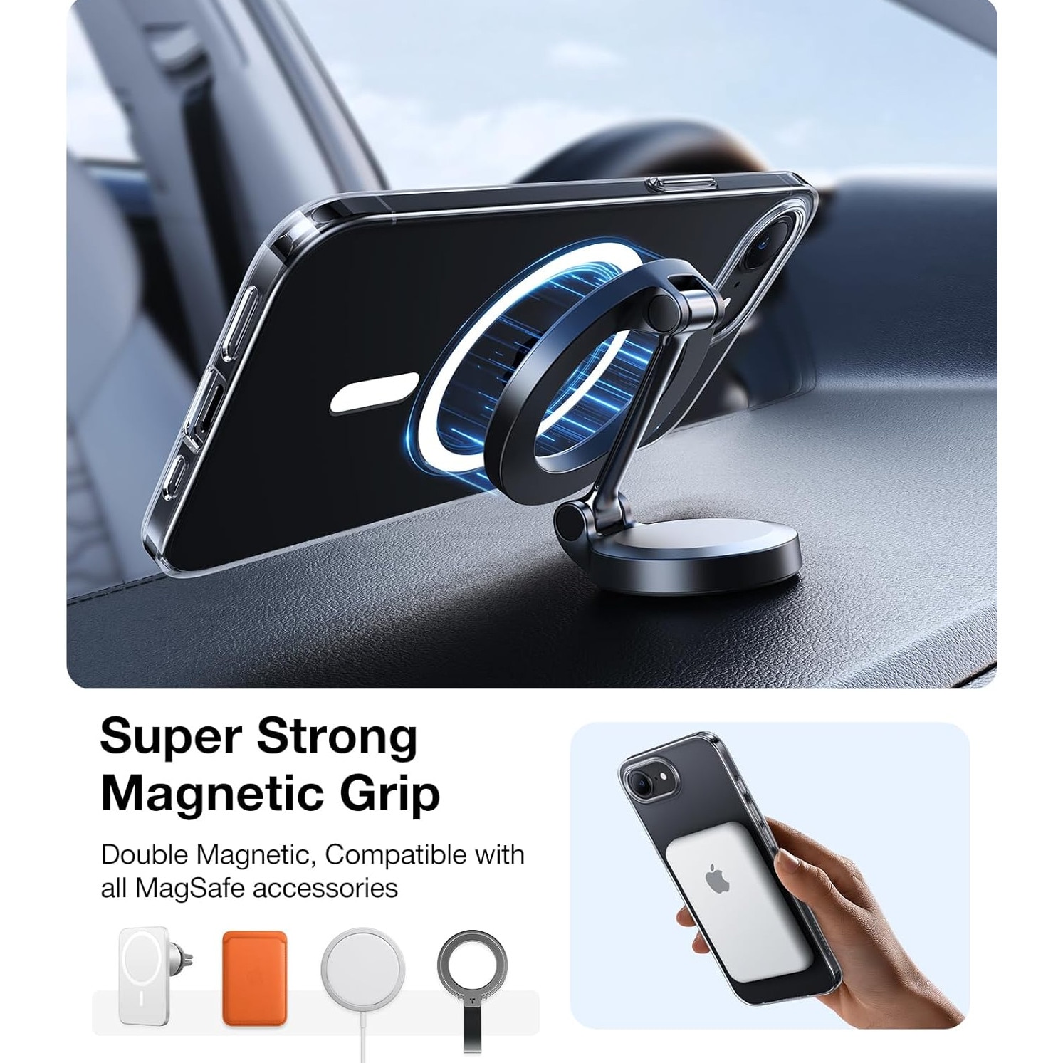 Husa compatibila cu Apple Iphone 17 Pro, Magsafe, Protectie Camere, Rezistent la socuri, Transparent, TSS