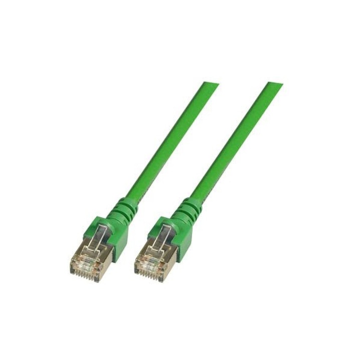 Cablu de conectare Securitynet RJ45 SF/UTP cat. 5e PVC CCA verde 0.5m