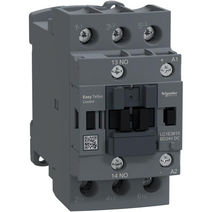 Contactor de putere, Easy TeSys Control, AC-3, 38A, 3P (1NO), bobina 24V CC