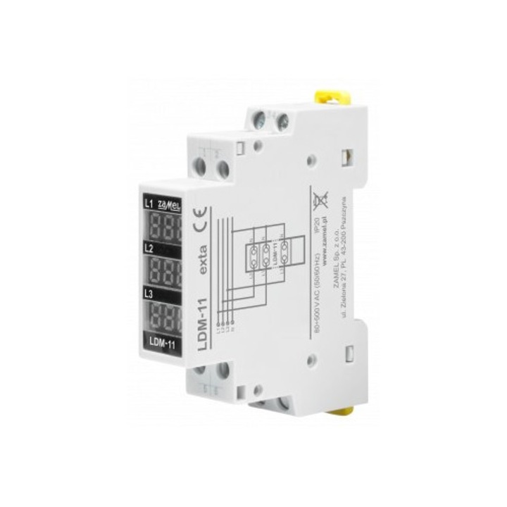 Indicator tensiune digital 3 faze ZAMEL LDM-11