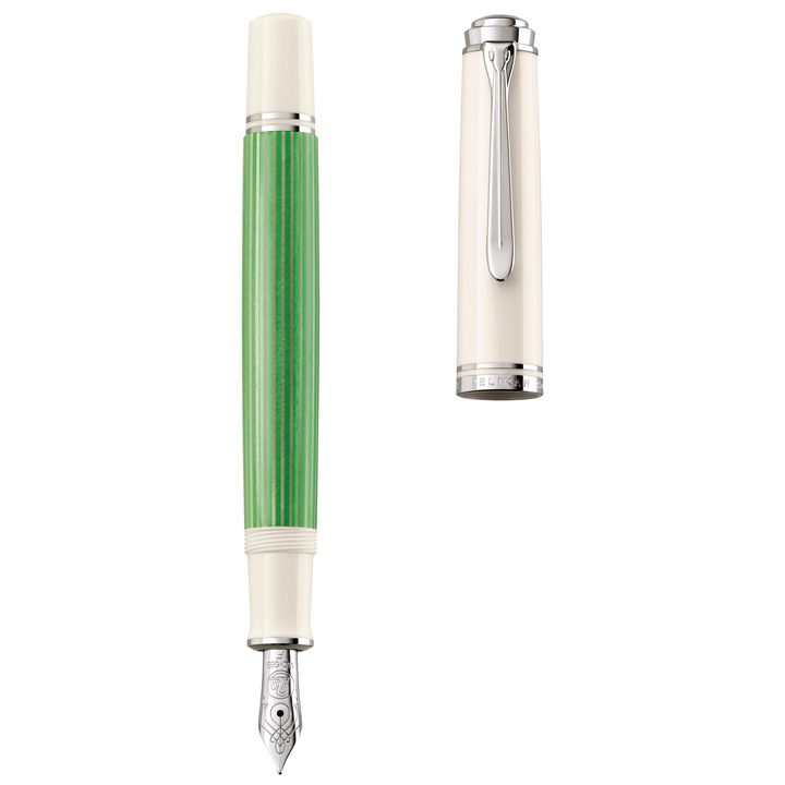 Stilou Pelikan M605 B Souveran Verde-Alb