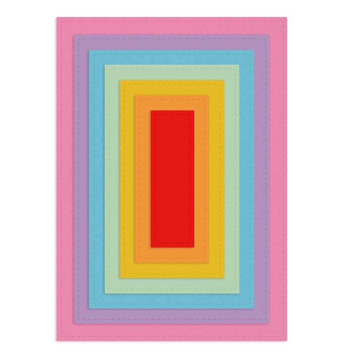 Matrite dreptunghiulare DPCRAFT SIZZIX 15x10 7 buc. JCMA-173