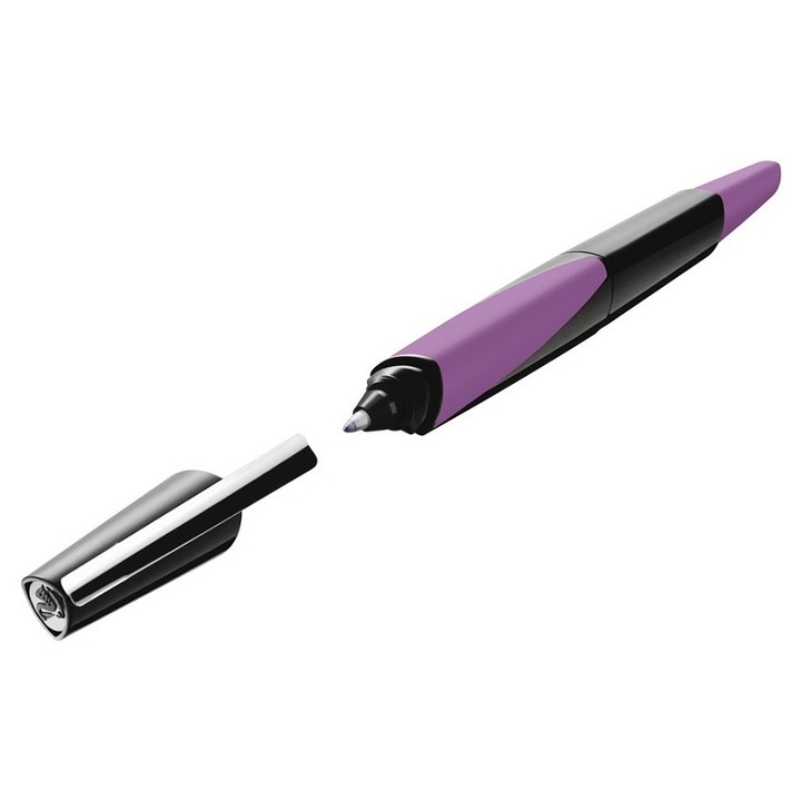 Химикал Pelikan с мастило, модерен стил, дизайн против приплъзване, черен+лилав