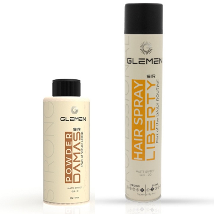 Pachet Glemen Pudra de volum+Fixativ