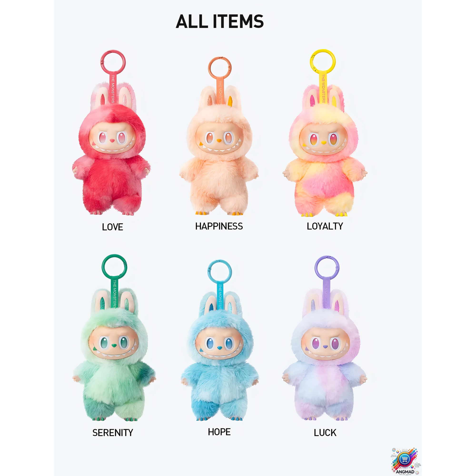 Figurina LaBubu – personaj Serenity (verde- albastru