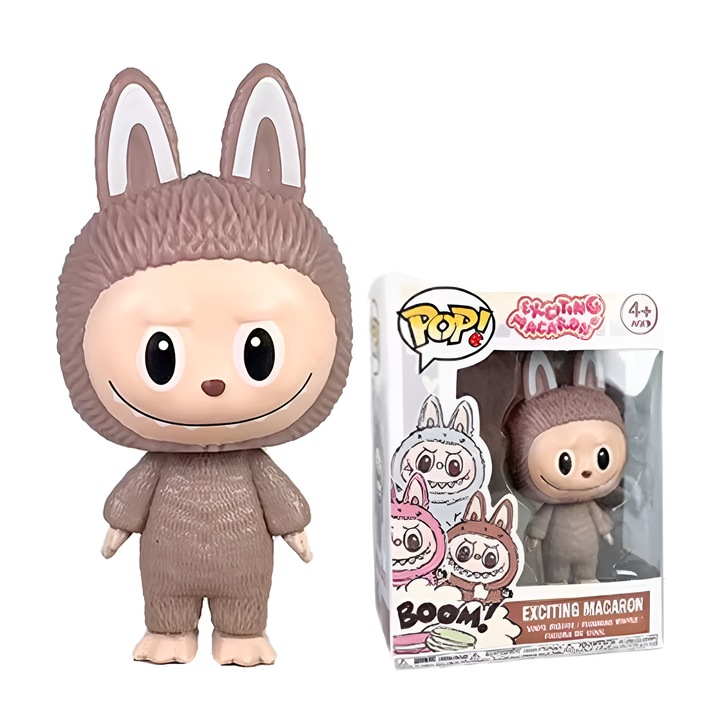 Фигурка ANGMAG ЛаБубу – светлокафява, 10 см, колекционерска играчка, 4+ години