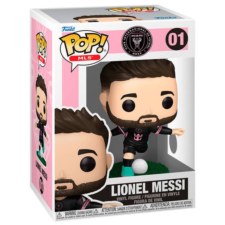 Фигурка Funko Pop! MLS: Inter Miami - Lionel Messi (Away) #01