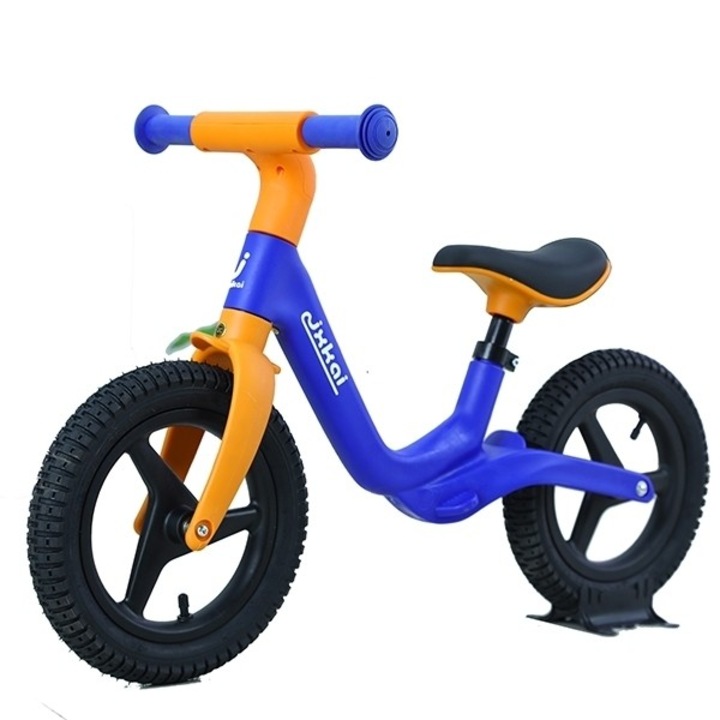 Futóbicikli pedálok nélkül "Brave Little Girl", kék, állítható kormány, puha nyereg, csúszásgátló markolatok, 12" EVA kerekek, rózsaszín, 3+ éves kortól, maximális teherbírás 35 kg