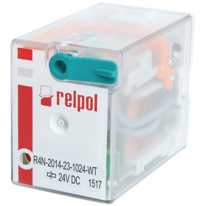 Modul electromagnetic miniatura, Relpol, 4P, 27,5x21,2x35,6mm, 24V DC