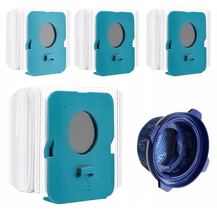 Комплект торбичка и филтър за прахосмукачка, AreoSe, Bespoke Jet, синтетична, 9 x 25 x 9 см, 8 броя