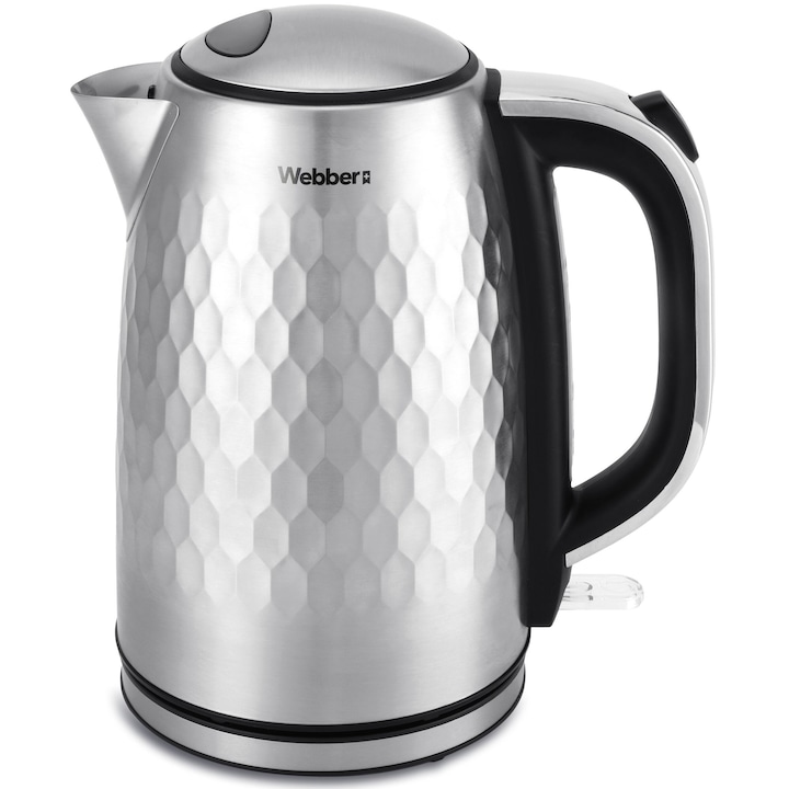 Fierbator de Apa AENO AEK0003, 1.7l, 2200W, Argintiu-Negru