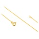 Colier Gold Rock Glan cu lant argintiu pentru pantofi, 90 cm, auriu