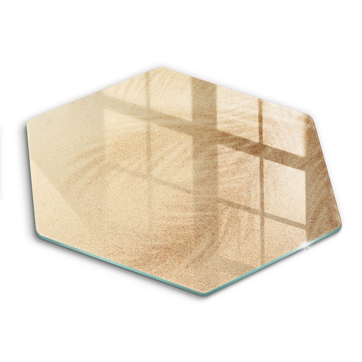 Üveg vágódeszka, Wallfluent, Homok Holiday Beach, h40 cm, Többszínű
