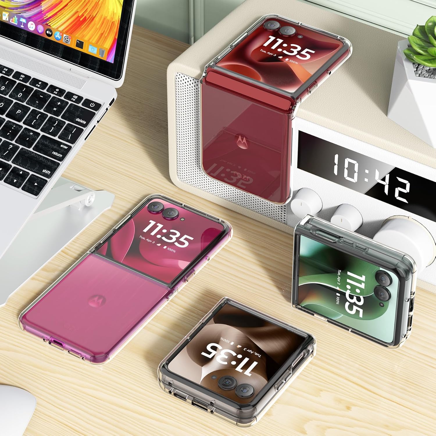 Husa pentru Motorola Razr 60 Ultra Anti-Shock 1.5mm cu protectie lentile Transparent