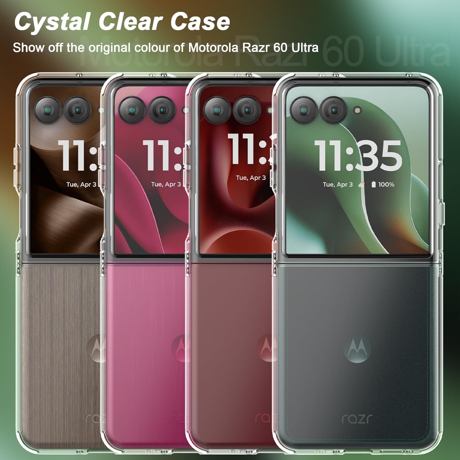 Husa pentru Motorola Razr 60 Ultra Anti-Shock 1.5mm cu protectie lentile Transparent