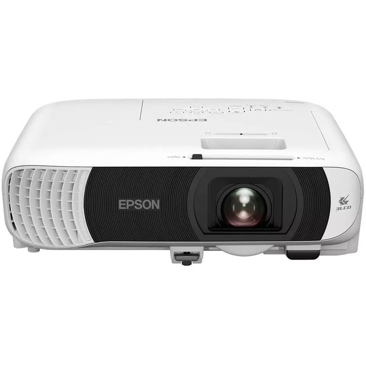 Videoproiector Epson EB-W55, WXGA, 4000 lumeni, WiFi, 3LCD, 2x HDMI, Difuzor 2W, Alb