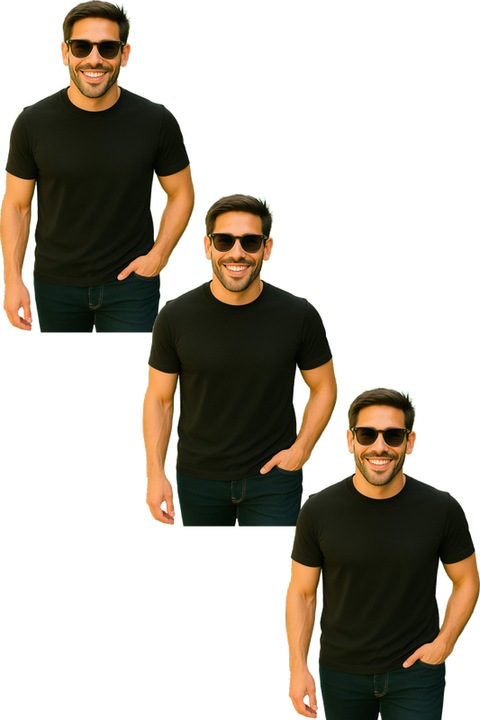 Set 3 triouri barbati bumbac de vara, Gri ebonita