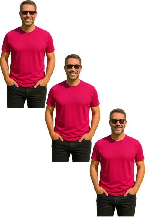 Set 3 triouri barbati bumbac clasic, Violet deschis