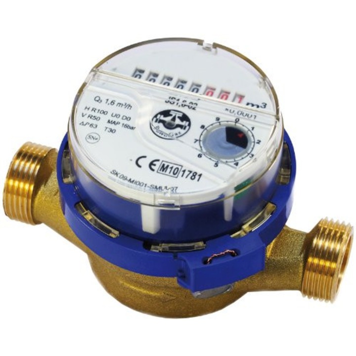 Hidegvízmérő 3/4", Powogaz, 4,0 m3/h, mágneses térálló, hermetikus