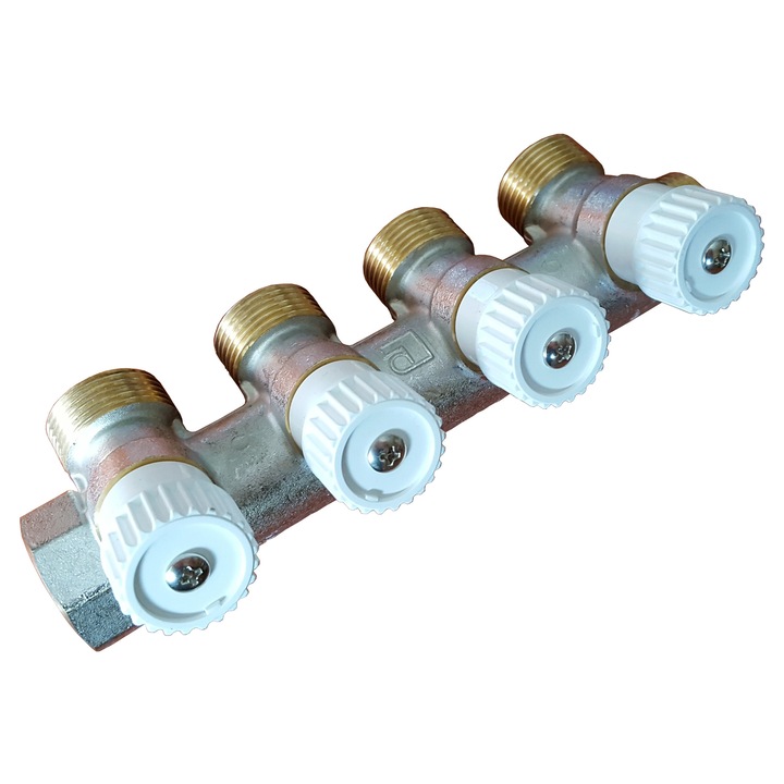 Distribuitor de apa 3/4", LUXOR, 4 sectiuni