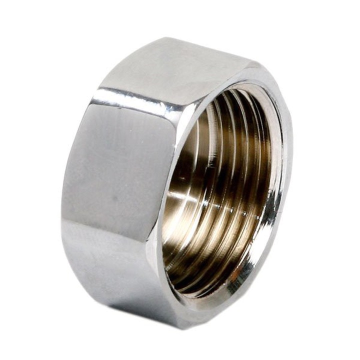 Végzáró kupak 1/2" GW, Invena, vízvezeték- és fűtési hálózatokba történő telepítéshez, maximális hőmérséklet 95 °C, maximális nyomás 1,0 MPa