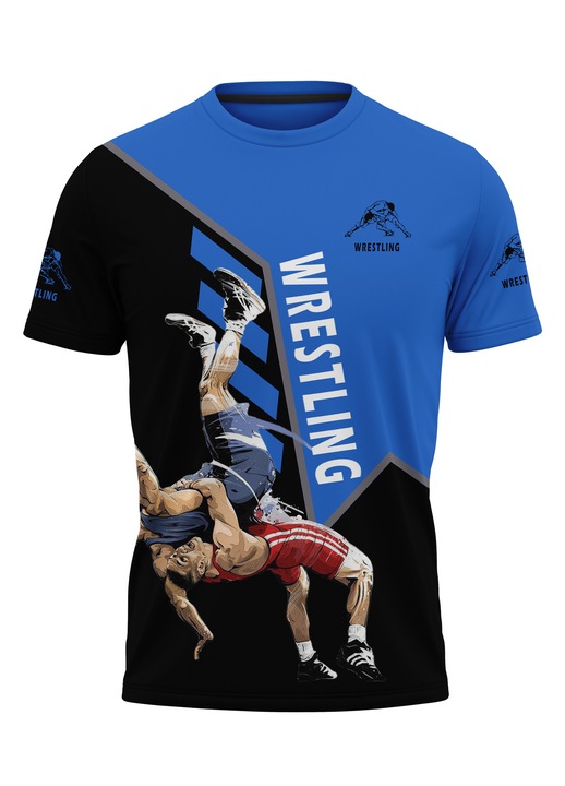 Férfi birkózó póló 33.50, rövid ujjú, többszínű