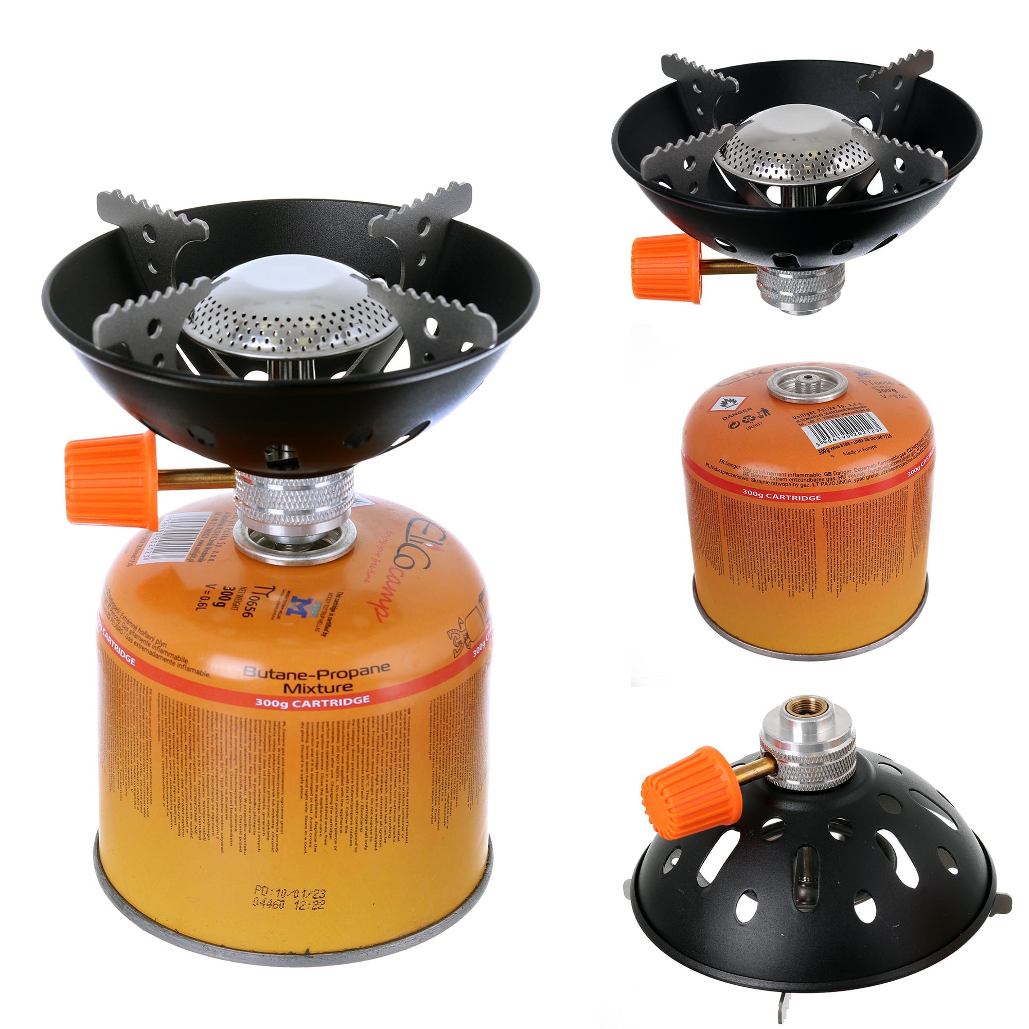 Set arzator camping/butelie Unilight, Elico, GTU_02, reglaj