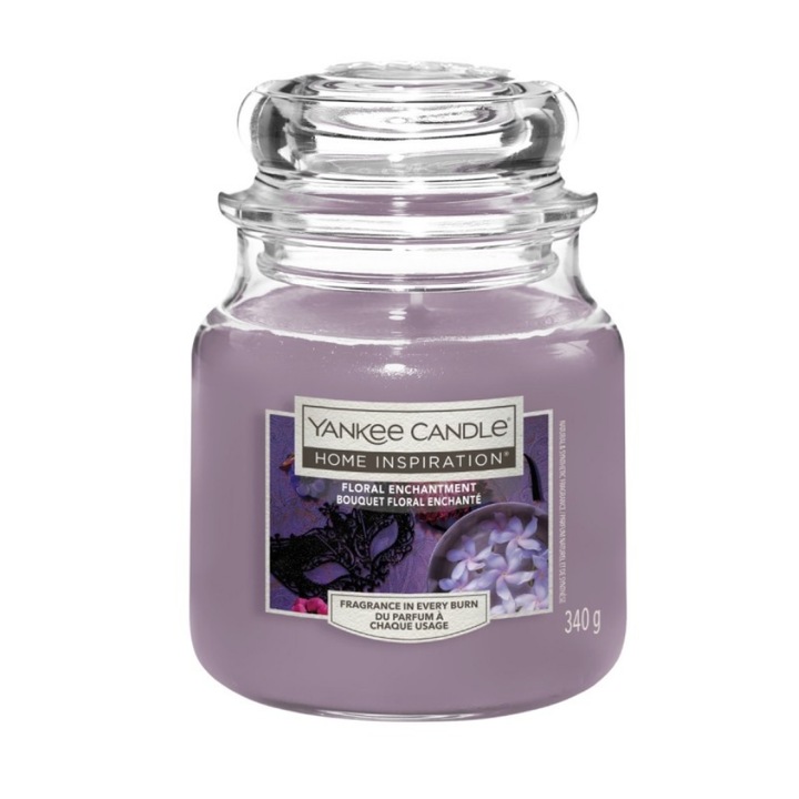 Ароматна свещ Yankee Candle Floral Enchantment, флорален аромат, 340 г