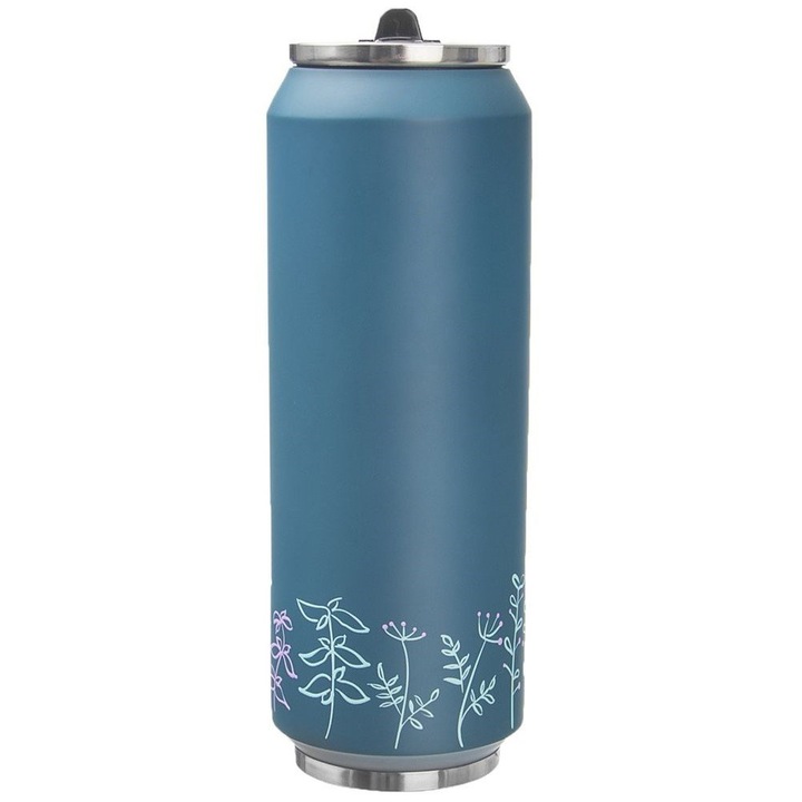 Termosz bögre, Orion, Louka, 10,4 cm, Acél, 700 ml, Termosz, Szivárgásmentes, Ideális Meleg és Hideg Italokhoz, Kék