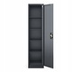 Dulap metalic pentru birou JAN NOWAK ALEX, 5 compartimente, otel, antracit, 450x1850x400mm