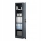Dulap metalic pentru birou JAN NOWAK ALEX, 5 compartimente, otel, antracit, 450x1850x400mm