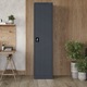 Dulap metalic pentru birou JAN NOWAK ALEX, 5 compartimente, otel, antracit, 450x1850x400mm