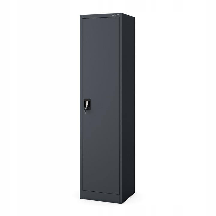 Dulap metalic pentru birou JAN NOWAK ALEX, 5 compartimente, otel, antracit, 450x1850x400mm