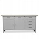 Banc de lucru JAN NOWAK HENRY, 170x85x60cm, 6 sertare, gri, otel, 570 kg capacitate maximă
